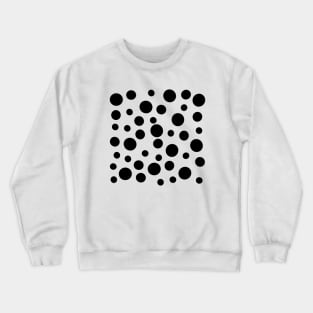 Black Polka Dots Crewneck Sweatshirt